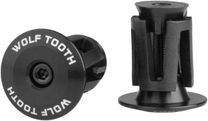 Wolf Tooth Bars Ends & Plugs Black Wolf Tooth Alloy Bar End Plugs