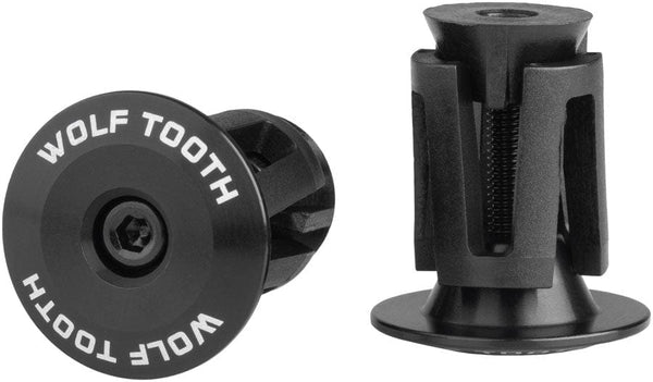 Wolf Tooth Bars Ends & Plugs Black Wolf Tooth Alloy Bar End Plugs