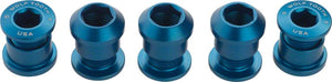 Wolf Tooth Chainring Bolts and Hardware Set/5 / Blue Wolf Tooth 1x Chainring Bolt Set - 6mm Dual Hex Fittings