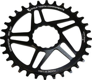 Wolf Tooth Chainrings 30T / A / 6Mm Wolf Tooth Direct Mount Chainring - RaceFace/Easton CINCH Direct Mount, Black