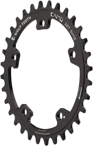 Wolf Tooth Chainrings 30T Wolf Tooth CAMO Aluminum Chainring -  12-Speed Hyperglide+ Chain
