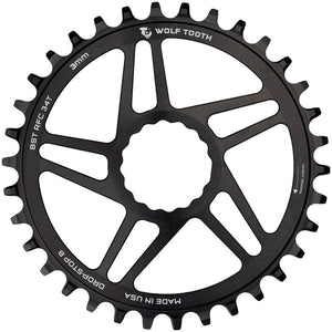 Wolf Tooth Chainrings 34T / B / 3Mm Wolf Tooth Direct Mount Chainring - RaceFace/Easton CINCH Direct Mount, Black