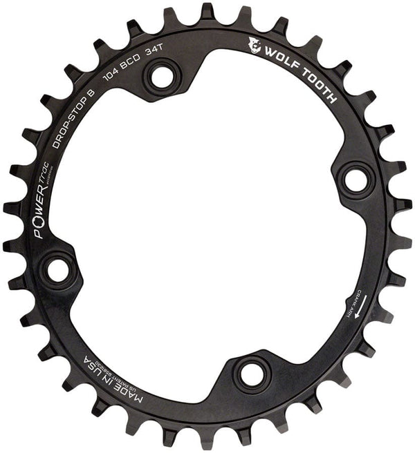 Wolf Tooth Chainrings 34T / B Wolf Tooth Elliptical 104 BCD Chainring