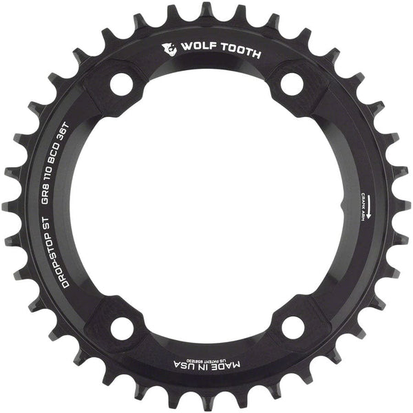 Wolf Tooth Chainrings 36T Wolf Tooth Shimano 110 Asymmetric BCD Chainring - Shimano GRX