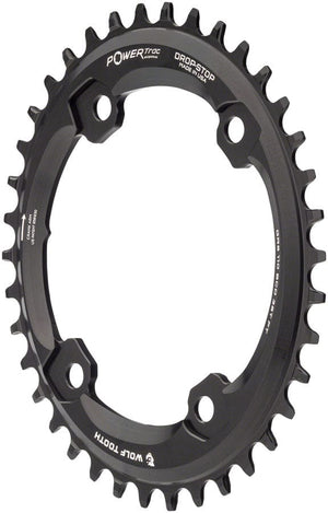 Wolf Tooth Chainrings 38T Wolf Tooth Elliptical Shimano GRX 110 Asymmetric BCD Chainring