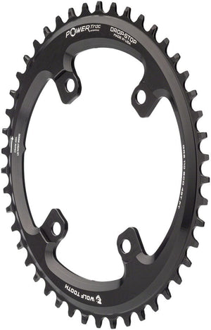 Wolf Tooth Chainrings 46T Wolf Tooth Elliptical Shimano GRX 110 Asymmetric BCD Chainring