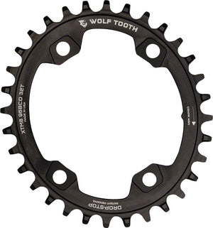 Wolf Tooth Chainrings Elliptical / 30T Wolf Tooth 96 BCD Chainring - 4-Bolt Drop-Stop For Shimano XTR M9000 M9020 Cranks