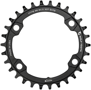 Wolf Tooth Chainrings Wolf Tooth 96 BCD Chainring - 32t 96 Asymmetric BCD 4-Bolt For Shimano M8000/M7000 Cranks Requires 12-Speed Hyperglide+ Chain BLK