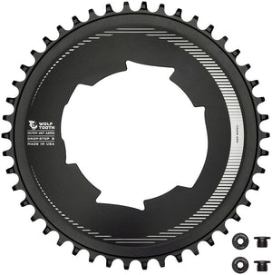 Wolf Tooth Chainrings Wolf Tooth Aero 107 BCD Chainring - 46t Optimized SRAM Eagle Flaptop Chains Drop-Stop B BLK