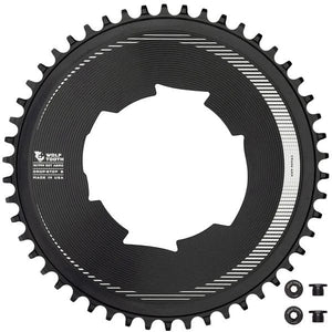 Wolf Tooth Chainrings Wolf Tooth Components Aero Chainring 107 BCD Drop-Stop B 50T Blk