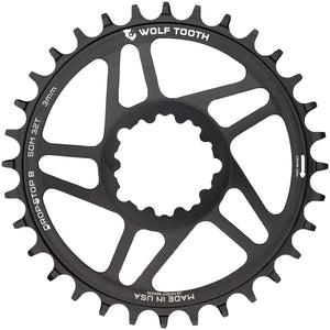 Wolf Tooth Chainrings Wolf Tooth Direct Mount Chainring - 30t SRAM Direct Mount Drop-Stop B For SRAM 3-Bolt Boost Cranks 3mm Offset BLK