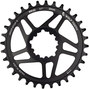 Wolf Tooth Chainrings Wolf Tooth Direct Mount Chainring - 32t SRAM Direct Mount Drop-Stop B For BB30 Short Spindle Cranksets 0mm Offset BLK