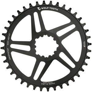 Wolf Tooth Chainrings Wolf Tooth Direct Mount Chainring - 42t SRAM Direct Mount For SRAM 3-Bolt 6mm Offset Drop-Stop B Flattop Compatible BLK