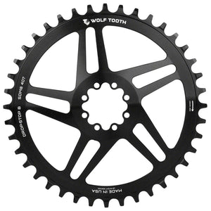 Wolf Tooth Chainrings Wolf Tooth Direct Mount Chainring - 44t SRAM Direct Mount Drop-Stop B For SRAM 8-Bolt Cranksets 6mm Offset BLK