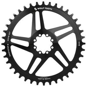 Wolf Tooth Chainrings Wolf Tooth Direct Mount Chainring - 44t SRAM Direct Mount Drop-Stop B For SRAM 8-Bolt Cranksets 6mm Offset BLK