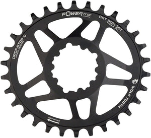 Wolf Tooth Chainrings Wolf Tooth Elliptical Direct Mount Chainring - 30t SRAM Direct Mount Drop-Stop B For SRAM 3-Bolt Boost Cranksets 3mm Offset BLK
