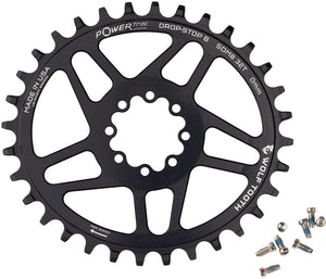 Wolf Tooth Chainrings Wolf Tooth Elliptical Direct Mount Chainring - 32t SRAM Direct Mount Drop-Stop B For SRAM 8-Bolt Cranksets 0mm Offset BLK