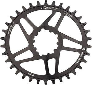 Wolf Tooth Chainrings Wolf Tooth Elliptical Direct Mount Chainring - 34t SRAM 3-Bolt Direct Mount Drop-Stop A For SRAM Cranksets 6mm Offset BLK
