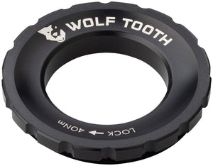 Wolf Tooth Disc Rotor Black Wolf Tooth CenterLock Rotor Lockring