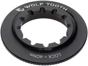 Wolf Tooth Disc Rotor Black Wolf Tooth Centerlock Rotor Lockring - Internal Splined