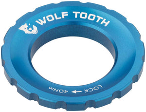 Wolf Tooth Disc Rotor Blue Wolf Tooth CenterLock Rotor Lockring