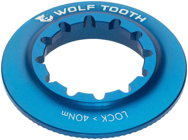 Wolf Tooth Disc Rotor Blue Wolf Tooth Centerlock Rotor Lockring - Internal Splined