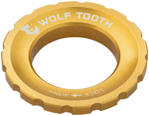 Wolf Tooth Disc Rotor Gold Wolf Tooth CenterLock Rotor Lockring