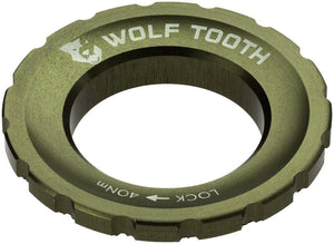 Wolf Tooth Disc Rotor Olive Wolf Tooth CenterLock Rotor Lockring
