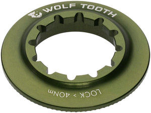Wolf Tooth Disc Rotor Olive Wolf Tooth Centerlock Rotor Lockring - Internal Splined