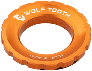 Wolf Tooth Disc Rotor Orange Wolf Tooth CenterLock Rotor Lockring