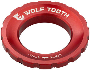 Wolf Tooth Disc Rotor Red Wolf Tooth CenterLock Rotor Lockring