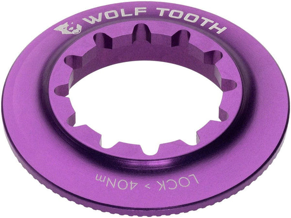 Wolf Tooth Disc Rotor Ultraviolet Purple Wolf Tooth Centerlock Rotor Lockring - Internal Splined