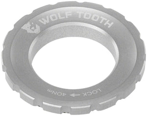 Wolf Tooth Disc Rotor Wolf Tooth CenterLock Rotor Lockring - External Splined Silver