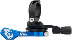 Wolf Tooth Dropper Seatpost Remote Wolf Tooth ReMote Pro Dropper Post Lever - 22.2mm Clamp Blue