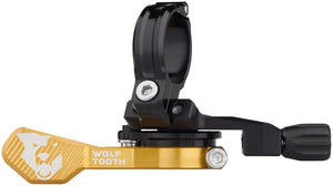 Wolf Tooth Dropper Seatpost Remote Wolf Tooth ReMote Pro Dropper Post Lever - 22.2mm Clamp Gold