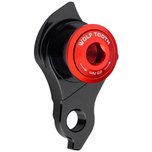 Wolf Tooth Frame Hangers & Parts Wolf Tooth Components Universal Derailleur Hanger (UDH) Red