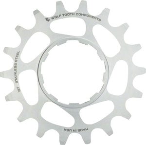 Wolf Tooth Freehubs 16T Wolf Tooth Single Speed Stainless Steel Cog - Compatible 3/32" Chains