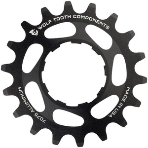 Wolf Tooth Freehubs Wolf Tooth Single Speed Aluminum Cog - 20t Compatible 3/32" Chains BLK