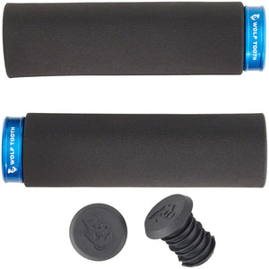 Wolf Tooth Grips Black/Blue Wolf Tooth Fat Paw Lock-on Grips