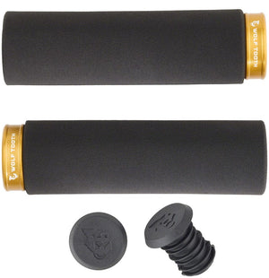 Wolf Tooth Grips Black/Gold Wolf Tooth Fat Paw Lock-on Grips