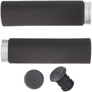 Wolf Tooth Grips Black/Raw Silver Wolf Tooth Fat Paw Lock-on Grips