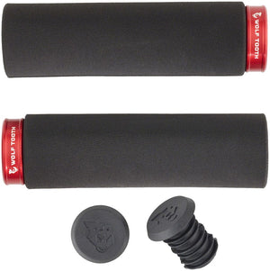 Wolf Tooth Grips Black/Red Wolf Tooth Fat Paw Lock-on Grips
