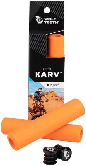 Wolf Tooth Grips Orange Wolf Tooth Karv Grips