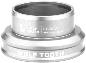 Wolf Tooth Headset Lower Wolf Tooth Performance Headset - EC34/30 Lower Raw Silver