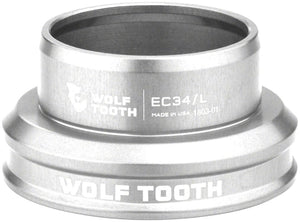 Wolf Tooth Headset Lower Wolf Tooth Premium Headset - EC34/30 Lower Raw Silver