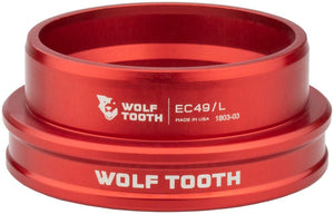 Wolf Tooth Headset Lower Wolf Tooth Premium Headset - EC49/40 Lower Red