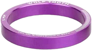 Wolf Tooth Headset Spacers Ultraviolet Purple / 5Mm Wolf Tooth Precision Headset Spacers