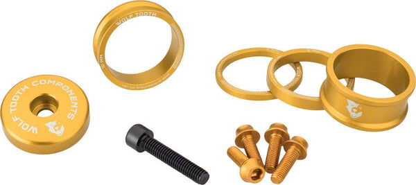 Wolf Tooth Headset Spacers Wolf Tooth BlingKit: Headset Spacer Kit 3 510 15mm Gold