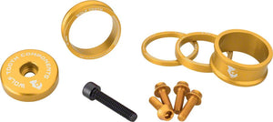 Wolf Tooth Headset Spacers Wolf Tooth BlingKit: Headset Spacer Kit 3 510 15mm Gold