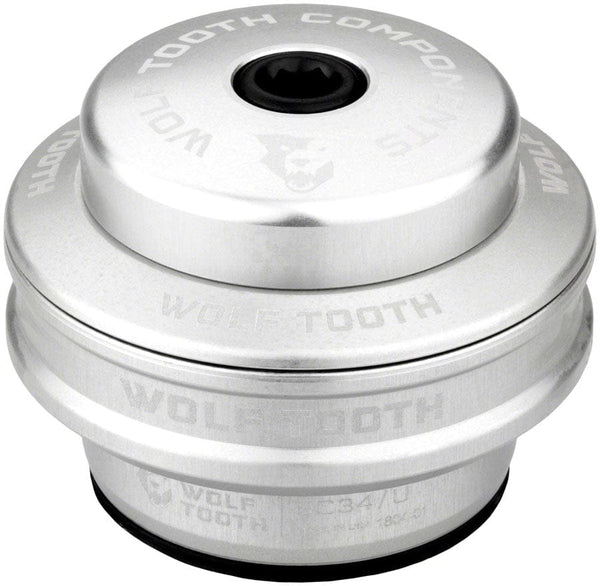 Wolf Tooth Headset Upper Wolf Tooth Performance Headset - EC34/28.6 Upper 16mm Stack Raw Silver